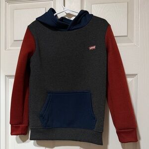 Levi's Kids Hoodie - Red, Blue, and Gray
Medium (6)
 5-6yrs old